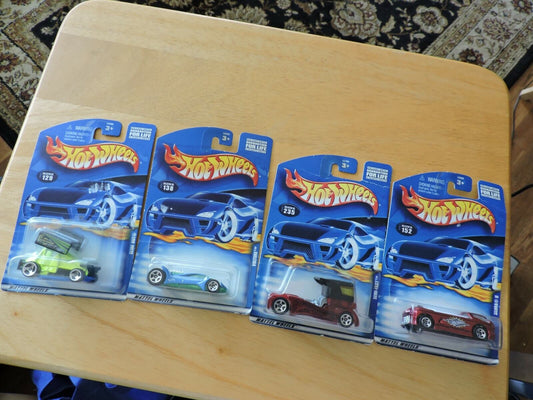 HOT WHEELS CARS--SET OF FOUR--# 129, 138, 152, 235