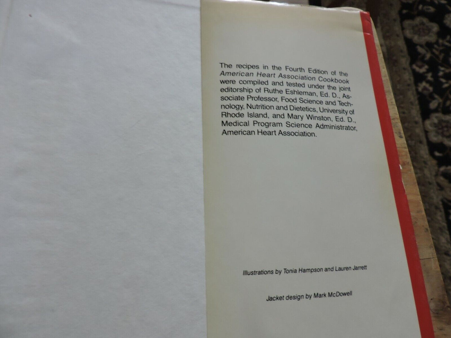 AMERICAN HEART ASSOCIATION COOKBOOK--NEW AND REVISED FOURTH EDITION--1984