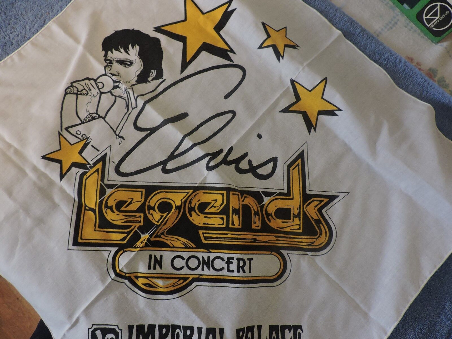 "Legends in Concert" Souvenir Scarf (Imperial Palace, Las Vegas, Nevada)