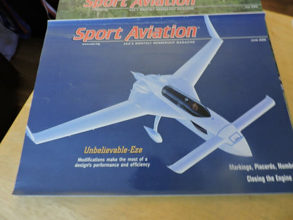 SPORT AVIATION EAA'S MONTHLY MAGAZINE, JANUARY-JULY 2000 (7 MAGAZINES)