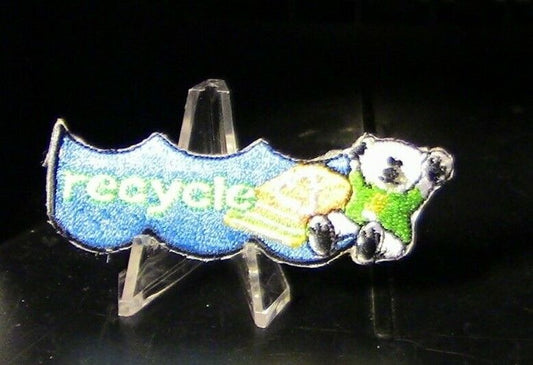 Girl Scout Round "Recycle" Activity Patch