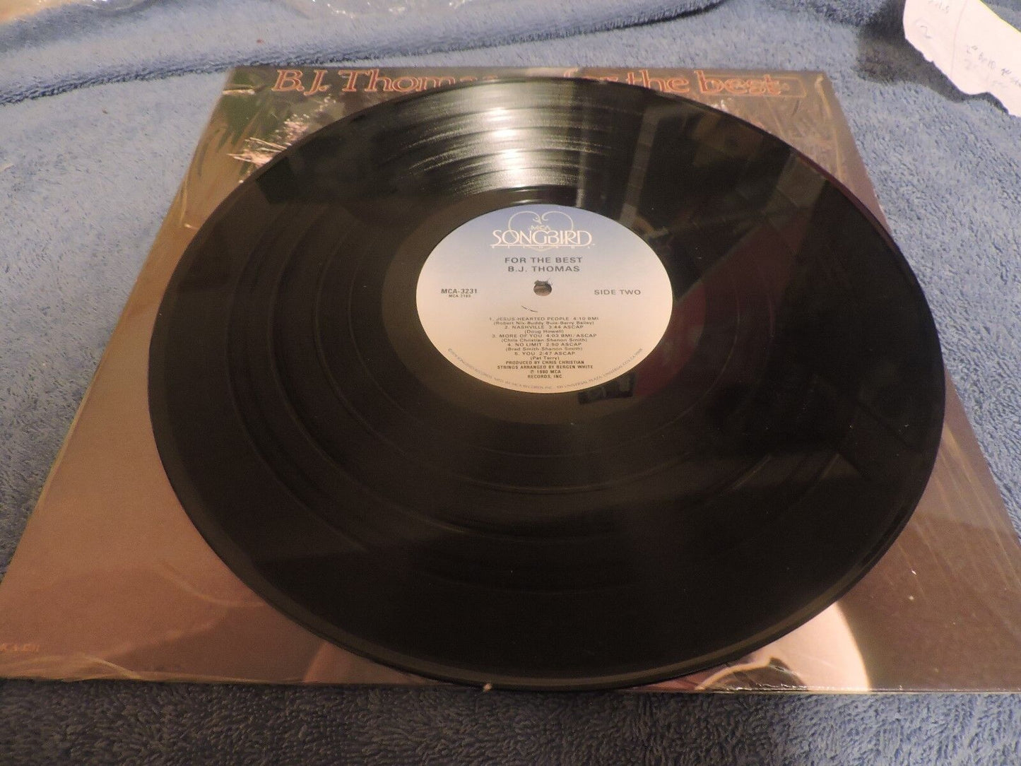 B.J. Thomas "For the Best" Album 331/3