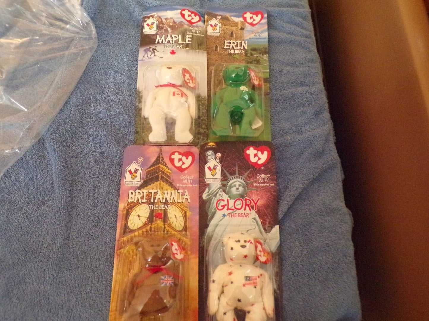 McDonald's Collectable THE BEAR  Set of 4--1999