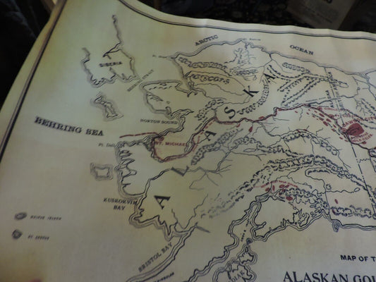 MAP OF THE ALASKAN GOLD FIELDS OF 1897-SOUVENIR OF ALSKA