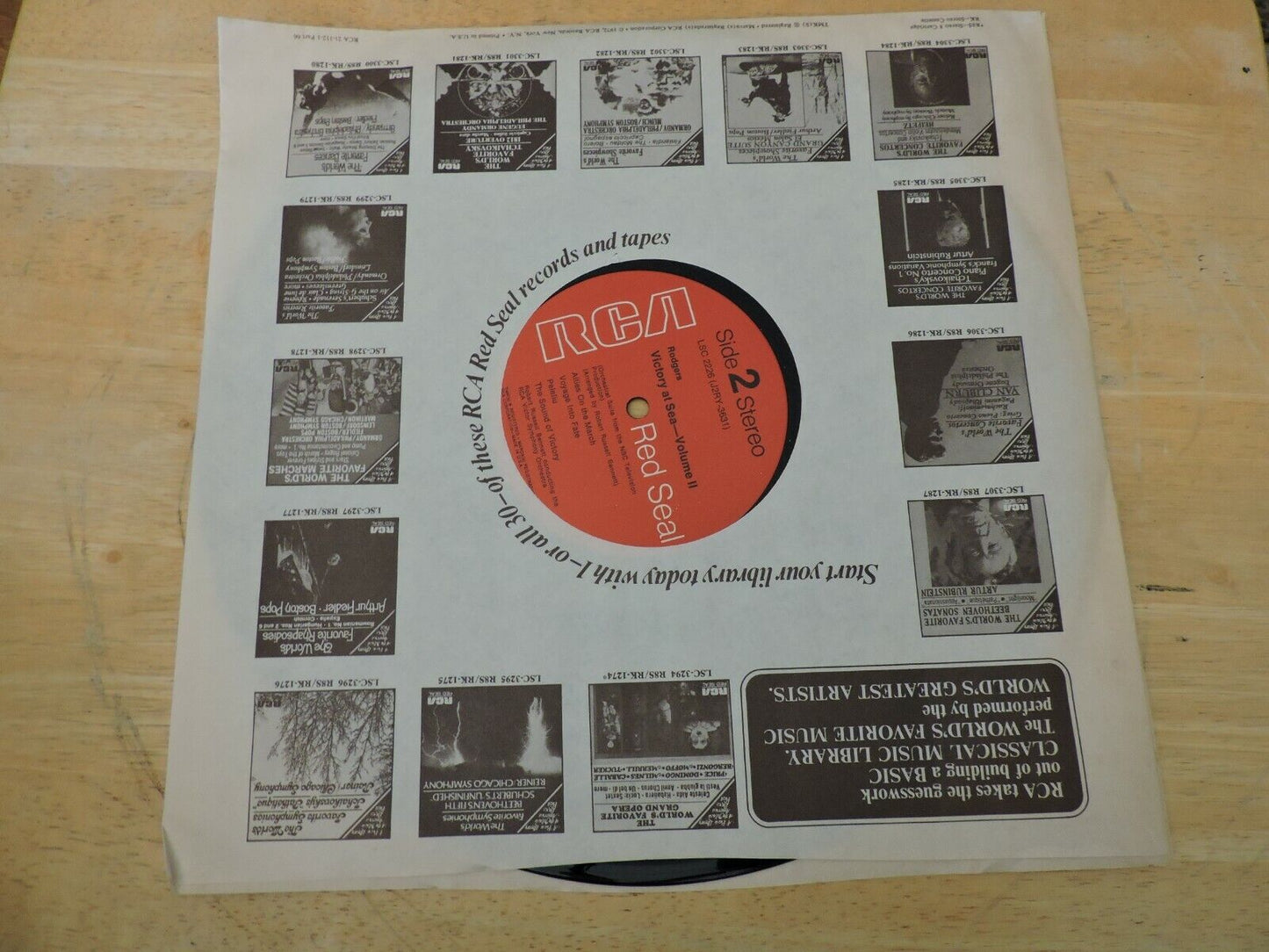 Rodgers Victory At Sea Volume 2--Red Seal    NO COVER