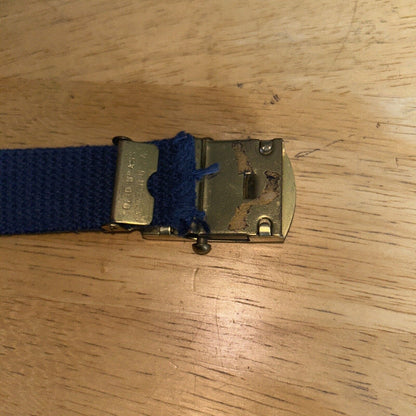 Official Cub Scouts (Blue) Uniform Belt and Belt Buckle: Up to size 29" waist