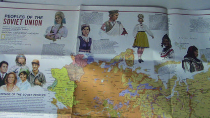 The National Geographic Magazine Map of The Soviet Union & it's Peoples