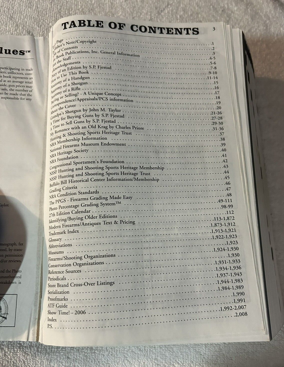 27TH EDITION BLUE BOOK OF GUN VALUES BY SP FJESTAD 2006