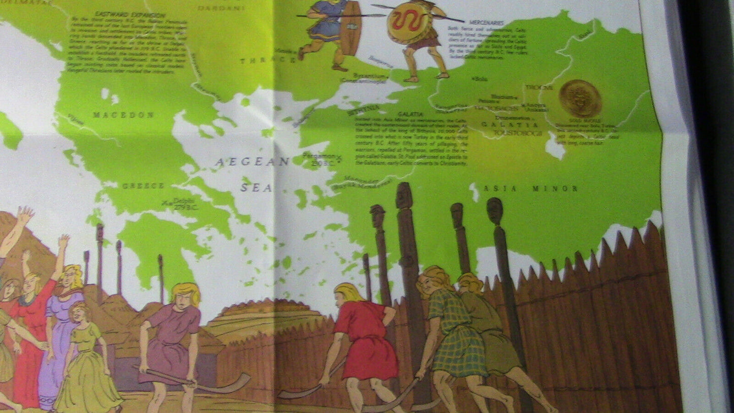 The National Geographic Magazine Map of Europe & Celtic Europe 1977