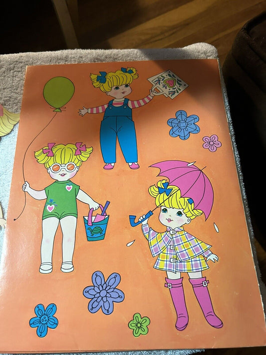 WHITMAN BABY GO BYE BYE PAPER DOLL AND CLOTHES ( BUGGY NOT INCLUDED) 1971