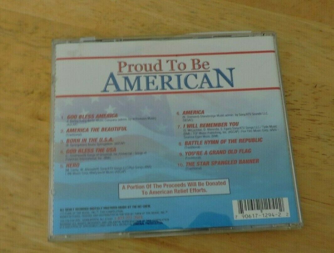 Proud To Be American CD  2001
