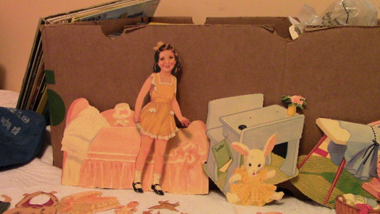 MARIE PAPER DOLL SET (YELLOW DRESS)
