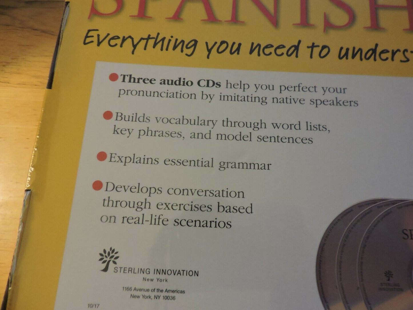 SPANISH IN 3 MONTHS CD LANGUAGE COURSE NIB