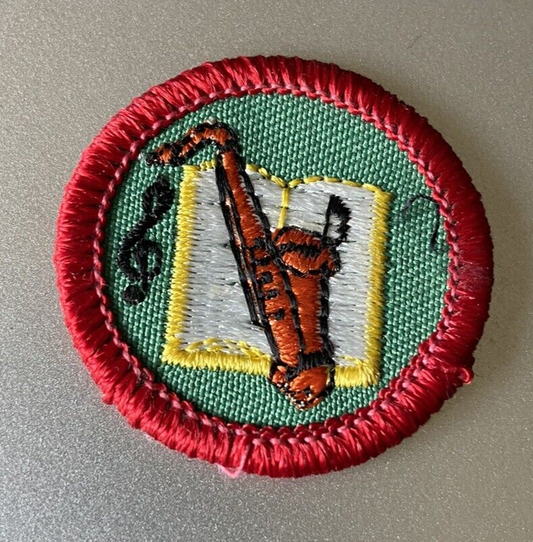 Official Girl Scout "Music" Merit Badge Patch