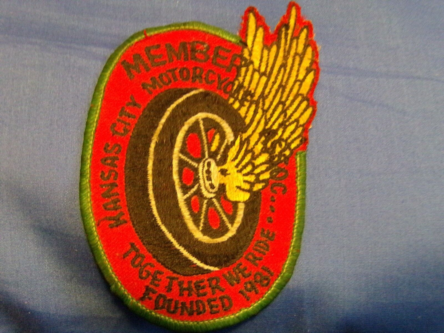Kansas City Motorcycle Association Patch-"Established 1981"