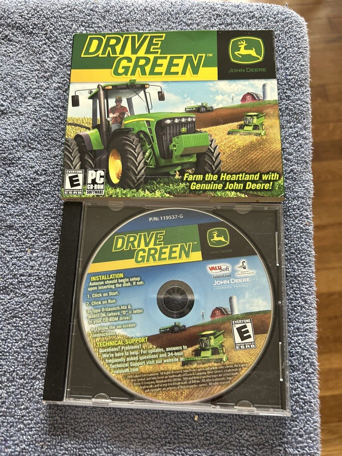 DRIVE GREE: FARM THE HEARTLAND WITH GENUINE JOHN DEERE! PC CD-ROM 2008