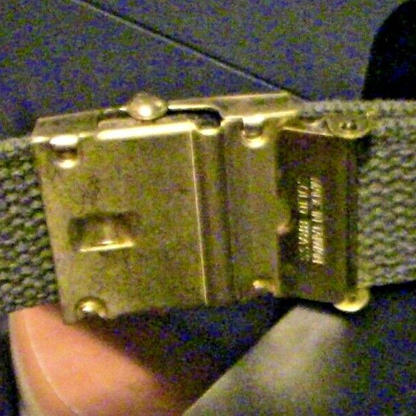 BSA (Boy Scout) Green Belt with Gold Buckle (Generic) & Gold Tip