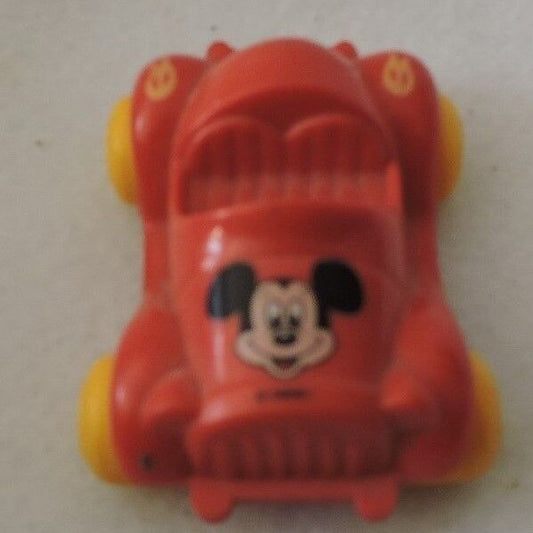 Vintage Mickey Mouse Mini Red Car-Viking Toys