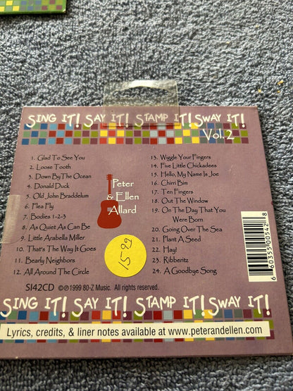 SING IT! SAY IT! STAMP IT! SWAY IT!  VOLUME 2  PETER & ELLE ALLARD 1999