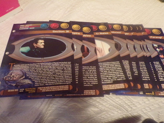 Star Trek: Deep Space Nine Movie Cards Size: 7 1/4" X 9 3/4"
