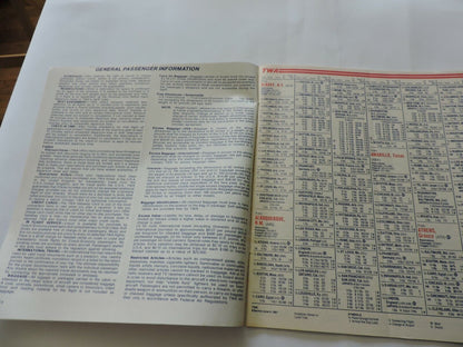 TWA  TIMETABLE JUNE 4-JUNE 30, 1981
