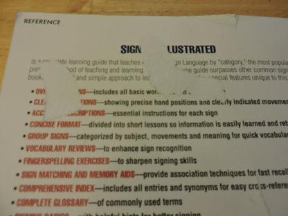 SIGNING ILLUSTRATED THE COMPLETE LEARNING GUIDE (OVER 1350 SIGNS)