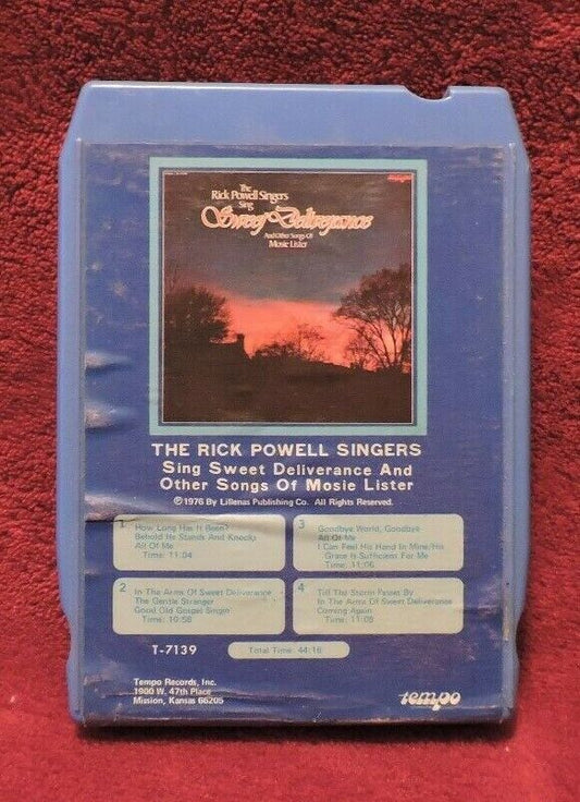 The Rick Powell Singers Sweet Deliverance 8 Track Tape