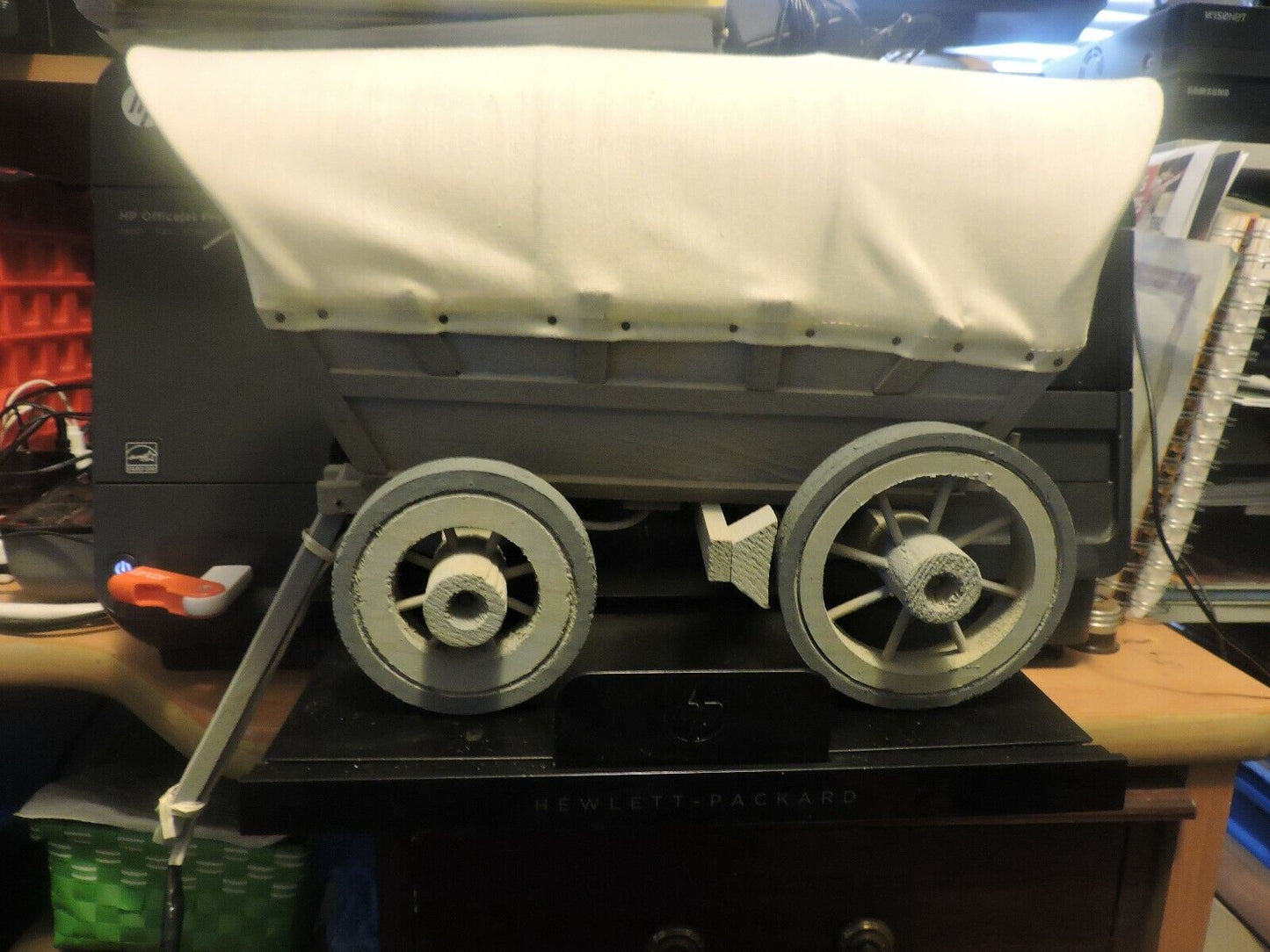 Custom Made Wooden Covered Wagon with Light