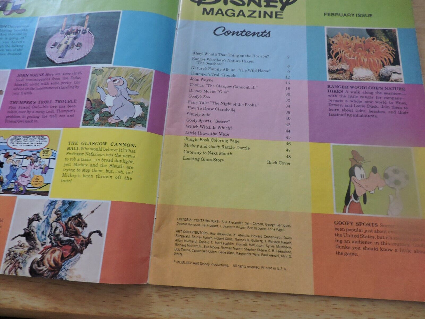 DISNEY MAGAZINE--FEBRUARY 1976