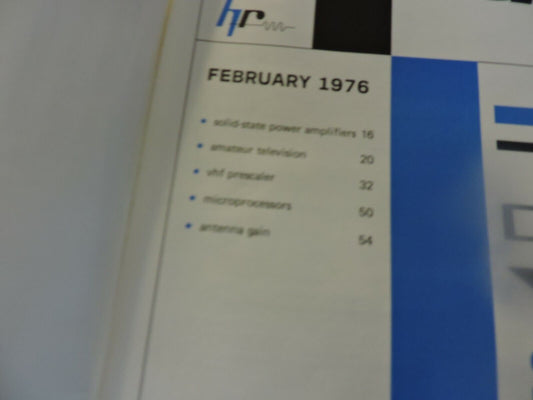 HAM RADIO MAGAZINE FEBRUARY  1976