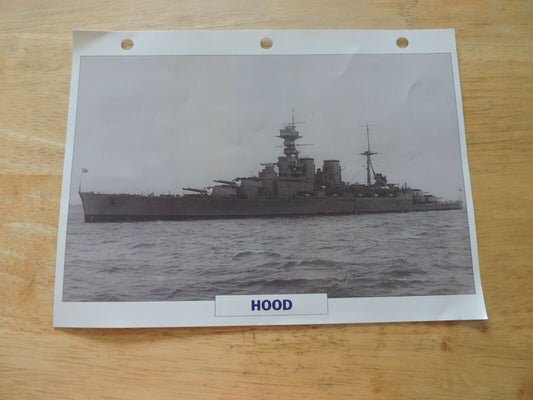 BRITISH NAVY : Hood Cruiser Information Page/Picture