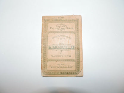 Maynards English Classic Series 'The Alhambra---Washington Irving