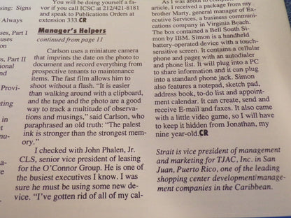 The Carlson Report for Shopping Center Management - May 1995 Edition