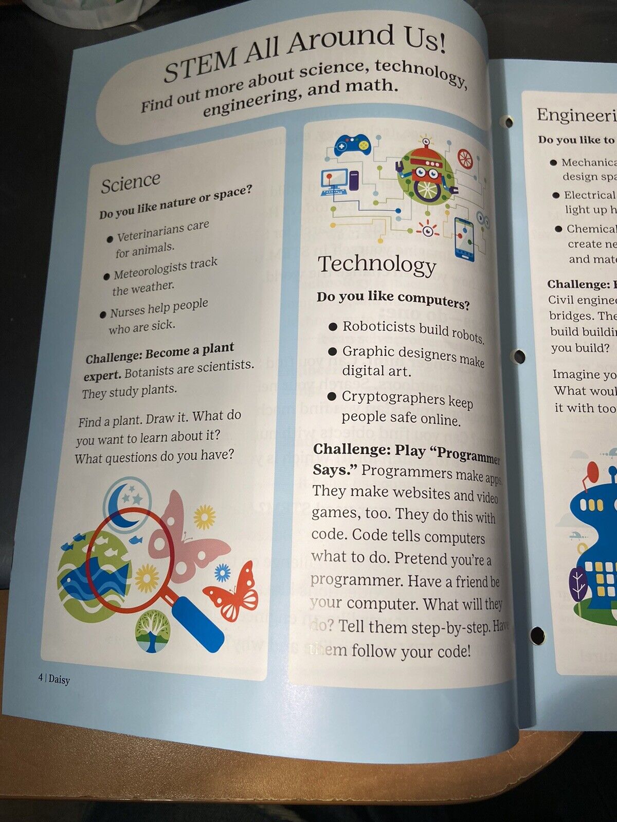 Official Girl Scout STEM CAREER EXPLORATION book and Patch Combo