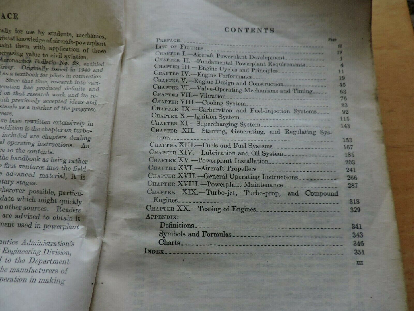 AIRCRAFT POWERPLANT HANDBOOK JANUARY 1949, US DEPARTMENT OF COMMERCE CIVIL AERON