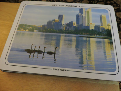 THE AUSTRALIA COLLECTION BY MONDA 6 PLACE MATS   ( AUSTRALIAN MADE) 11"x8.5"