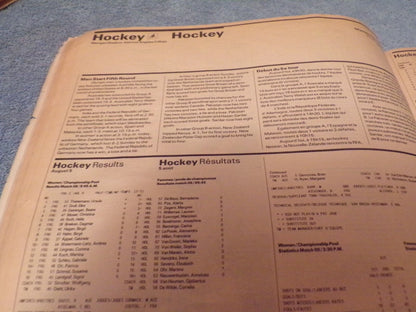 Olympic Record Magazine Day 9, August 6, 1984