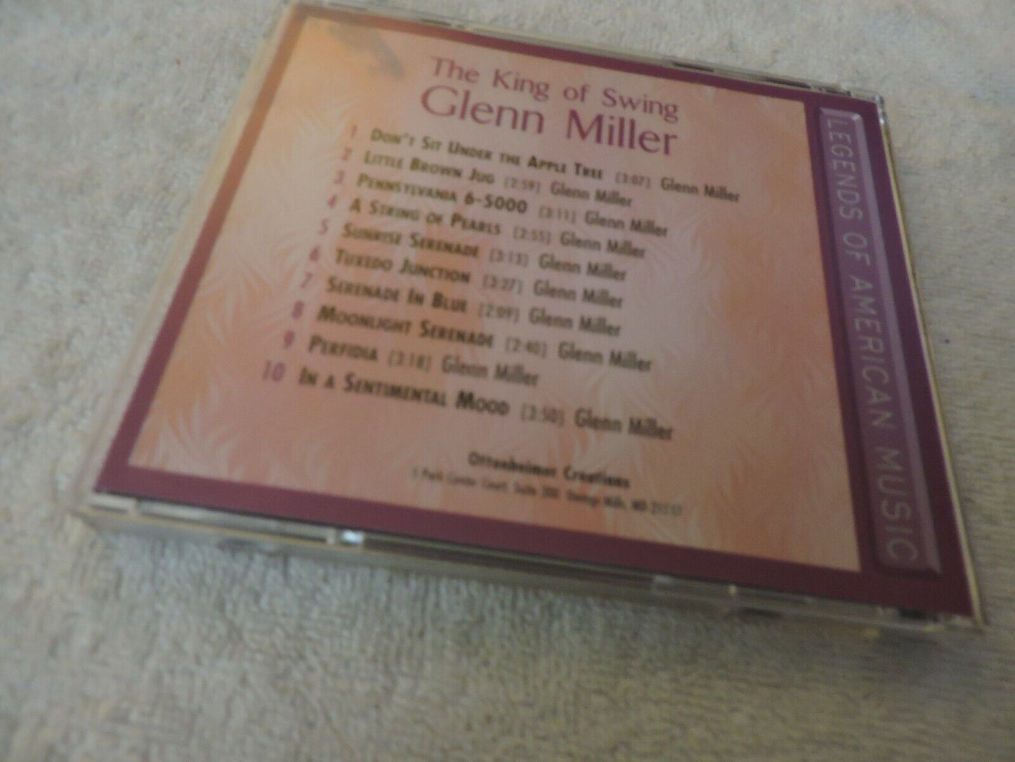 GLENN MILLER THE KING OF SWING 1999