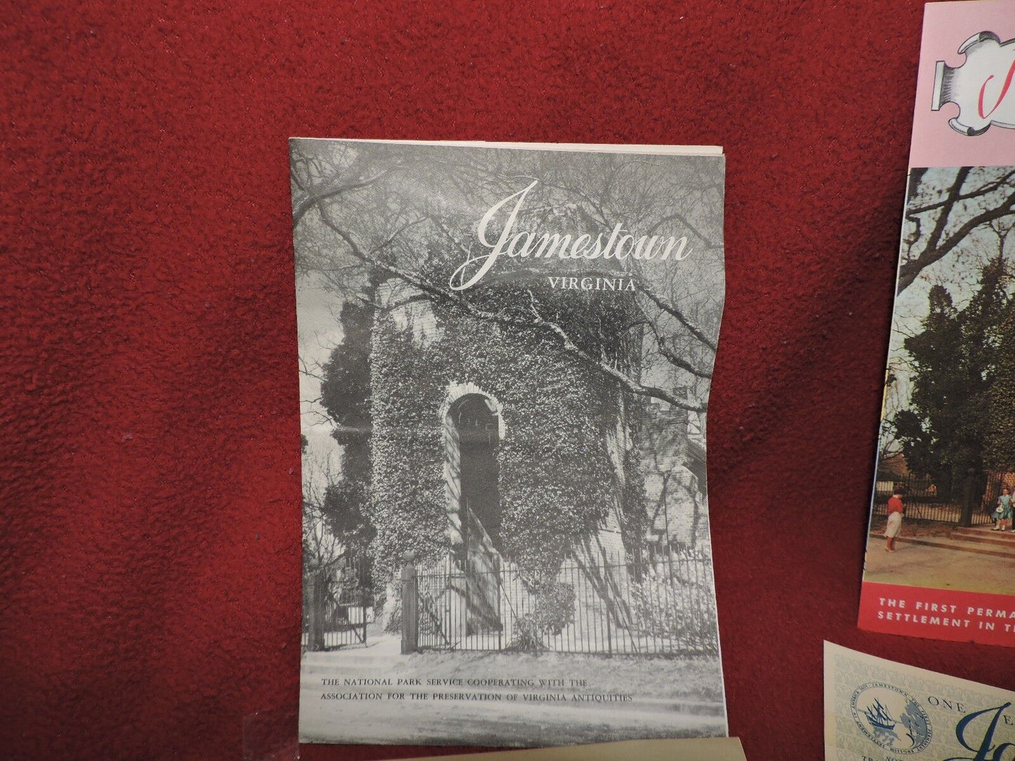 VINTAGE OLD TRAVEL  BROCHURES FROM VIRGINIA--LOT OF 5 PIECES