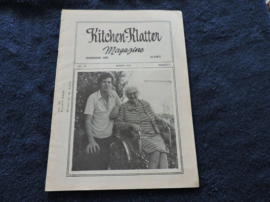 Kitchen Klatter Magazine  Shenandoh  August 1975