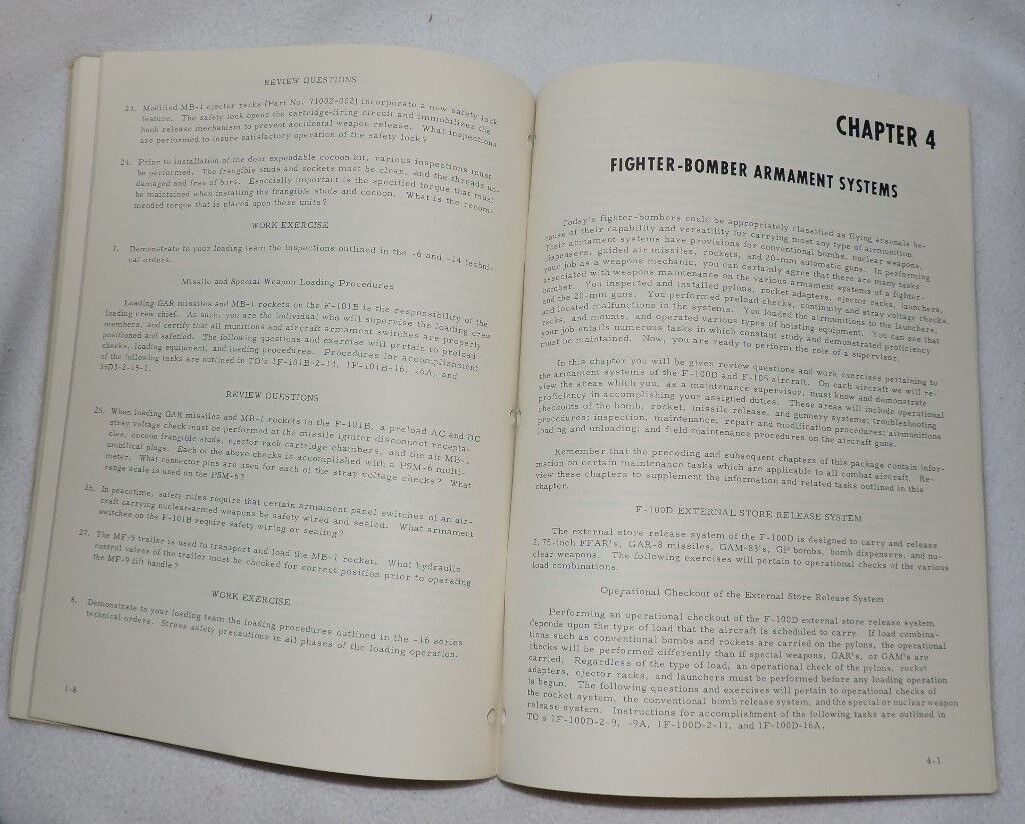 Air Force Weapons Maintenance Supervisor OJT Package (November 1961)