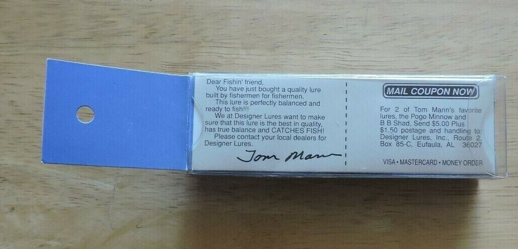 Designer Lures Made in USA Designed by Tom Mann (Silver Glider)
