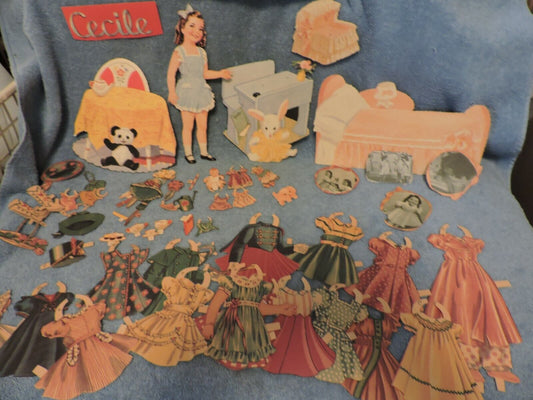 CECILE PAPER DOLL SET