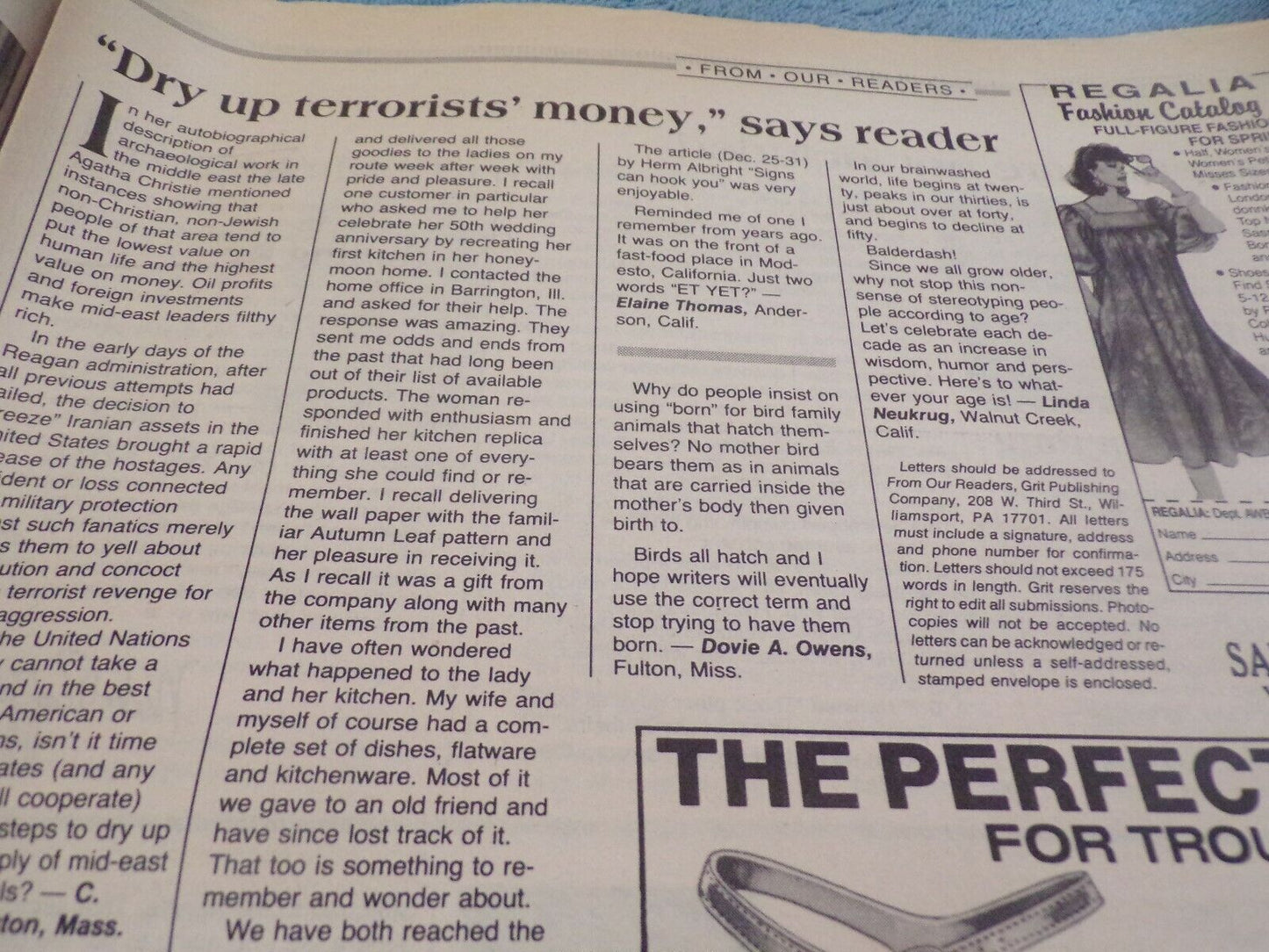 Grit Magazine: Jan. 22-28 1989 Edition Featuring: President Bush
