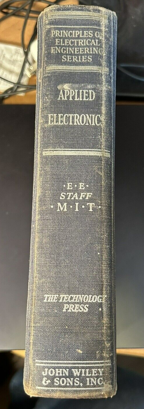 Hardcover: Applied Electronics by Staff members at M.I.T., 1943