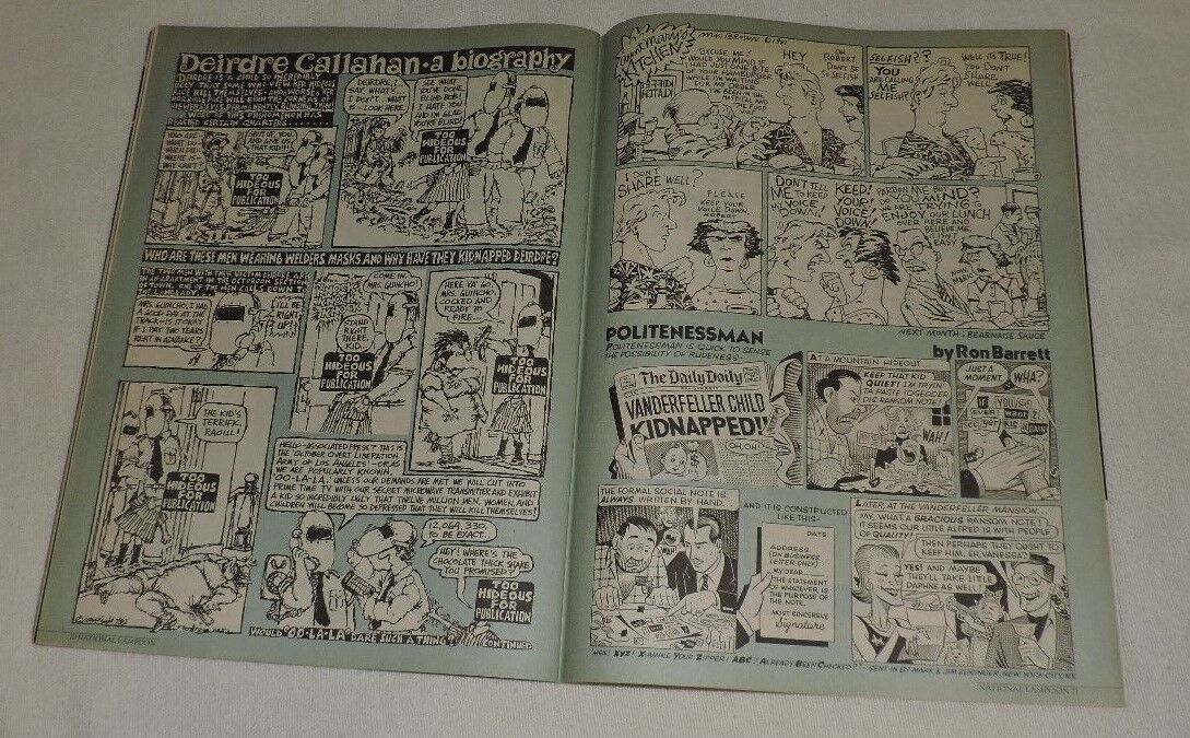 Vintage (1981) National Lampoon,The Humor Magazine "Let's get it up America"