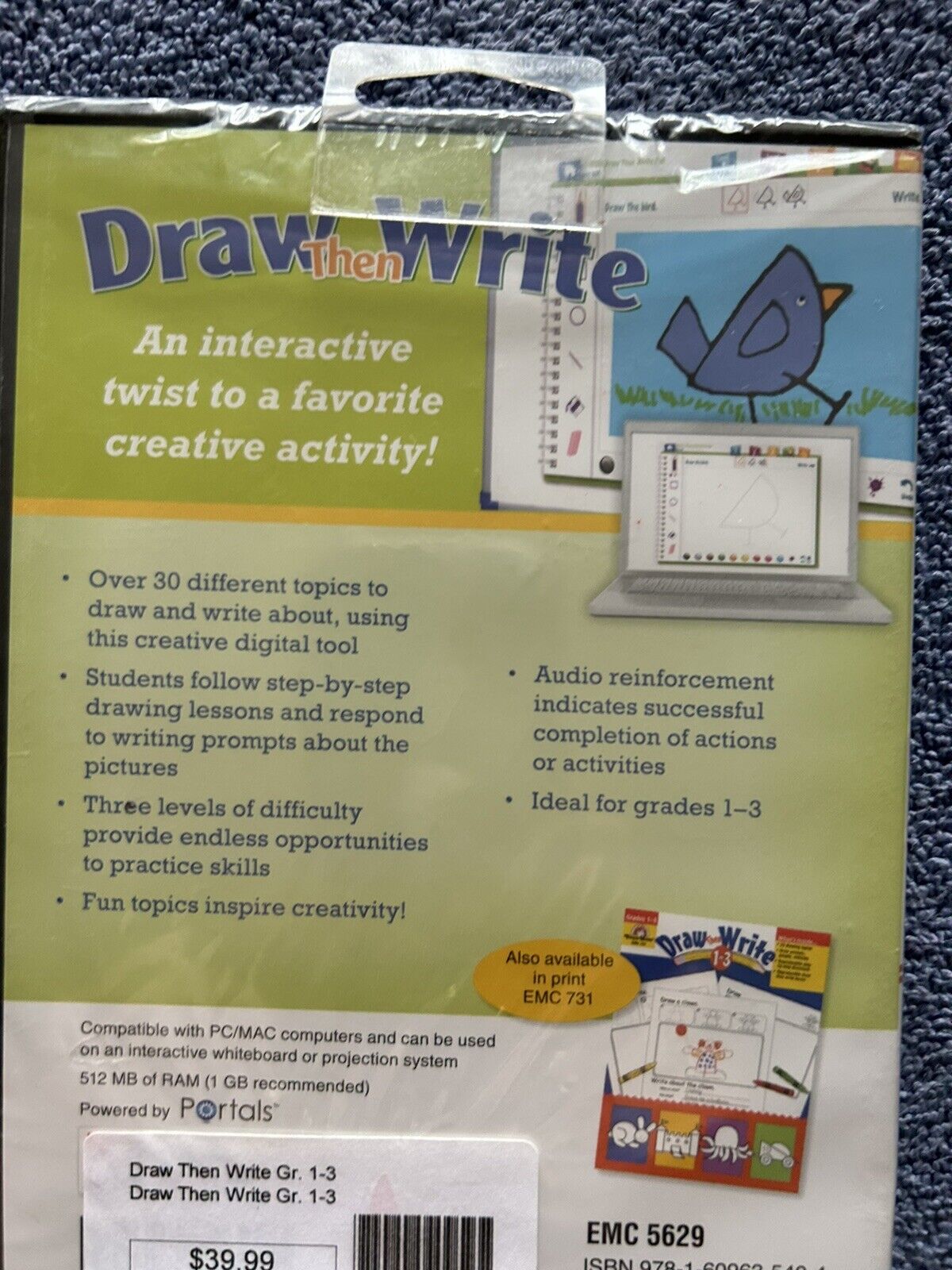 EVAN-MOOR DRAW THEN WRITE INTERACTIVE APP  GRADES 1-3