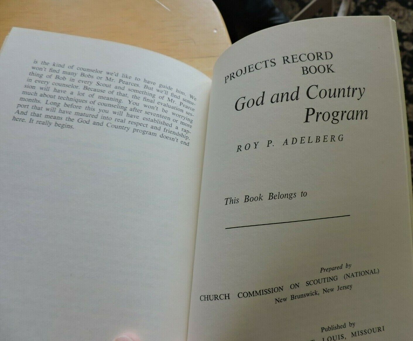 GOD AND COUNTRY COUNSELOR'S MANUAL 1970
