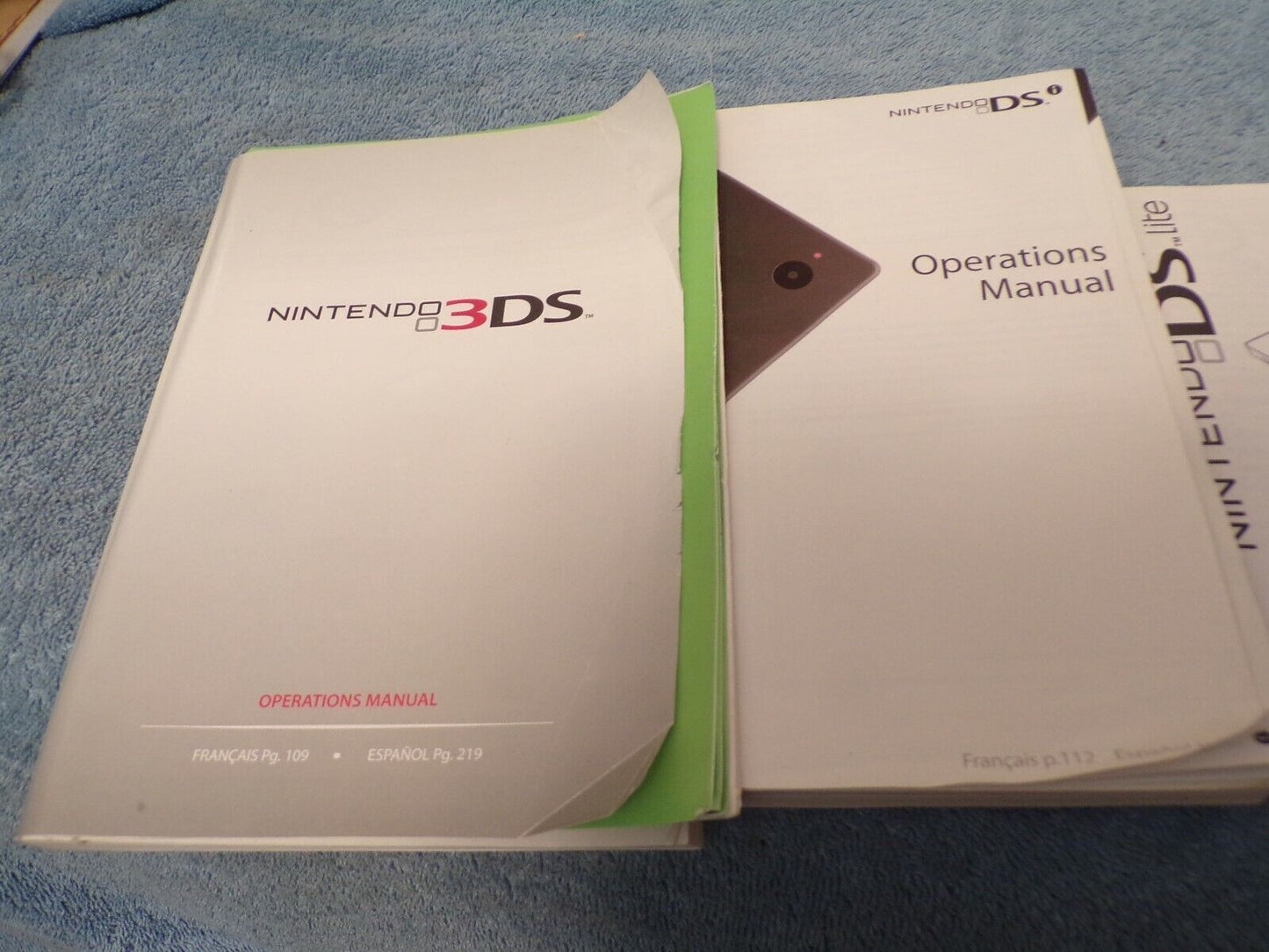 Lot of DS Game Manuals