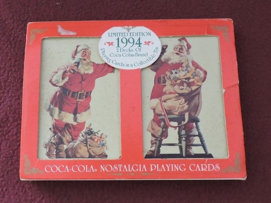 Limited Edition 1994 Coca-Cola Santa Claus Playing Cards